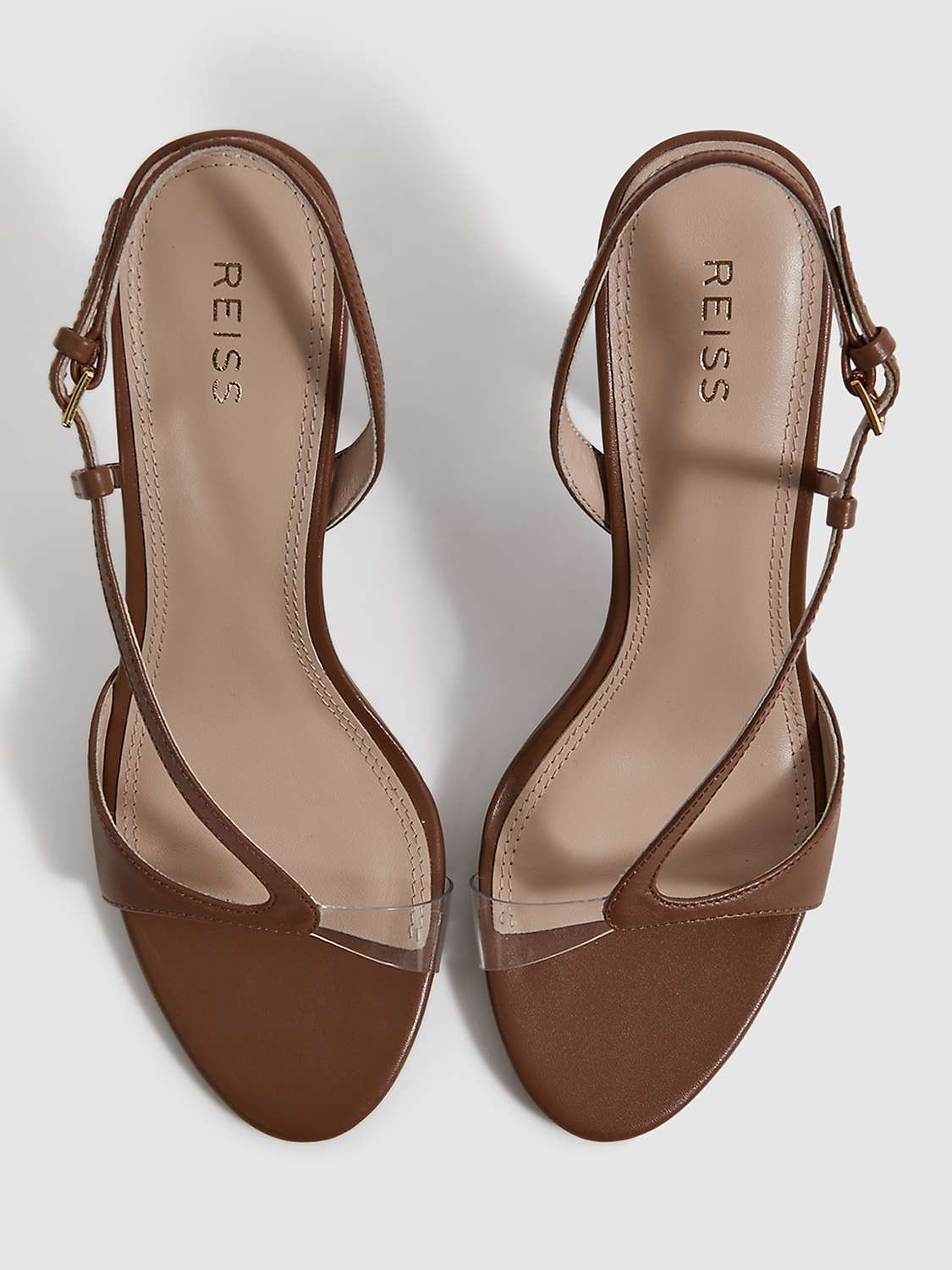 Buy Reiss Joy Asymmetric Heel Sandals Online at johnlewis.com