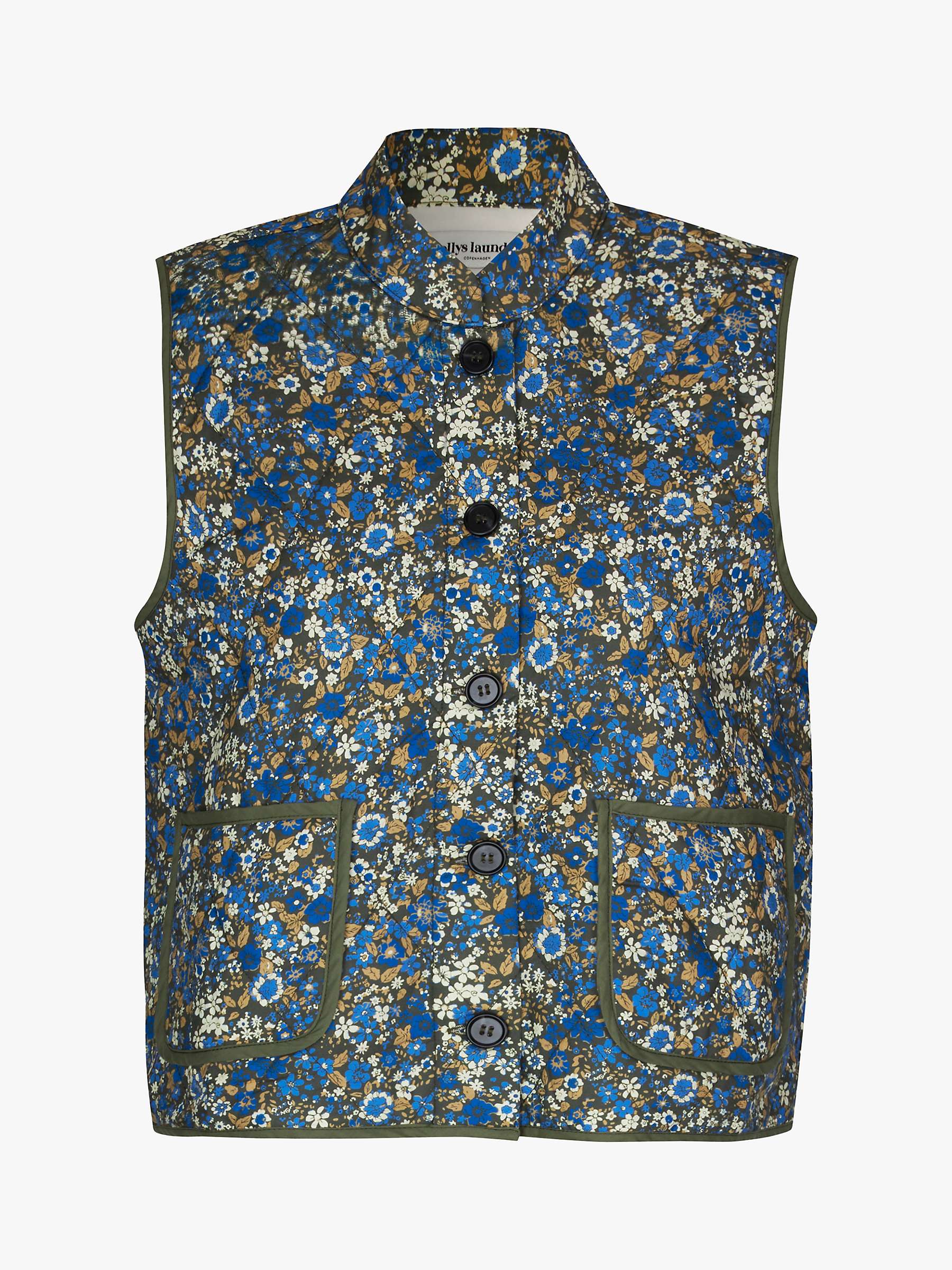 Buy Lollys Laundry Cairo Cotton Quilted Vest, Multi Online at johnlewis.com