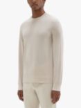 Theory Wool Blend Crew Neck Jumper, Sand
