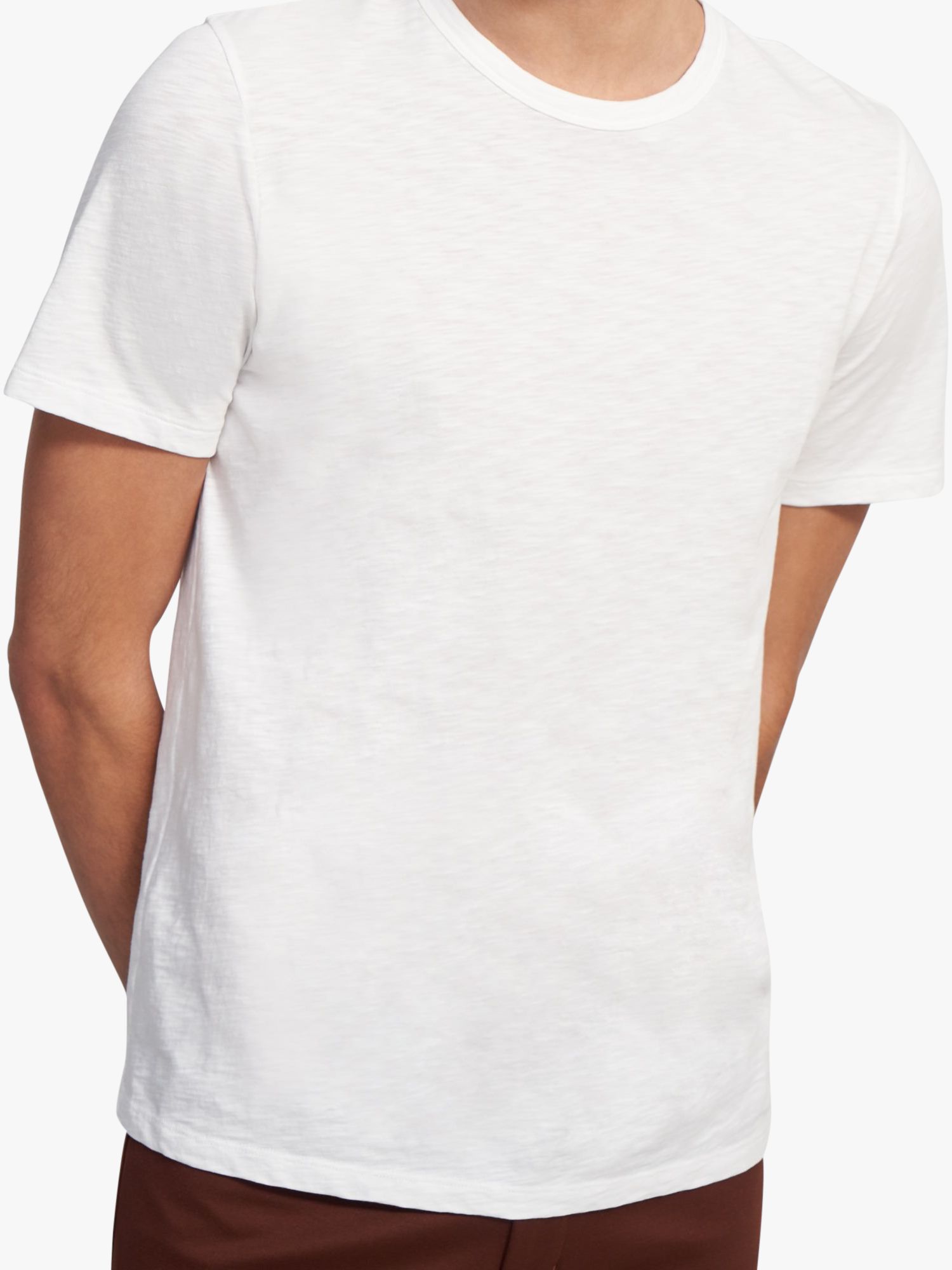 Theory Essential Cosmos Slub Cotton T-Shirt, White - 100, S