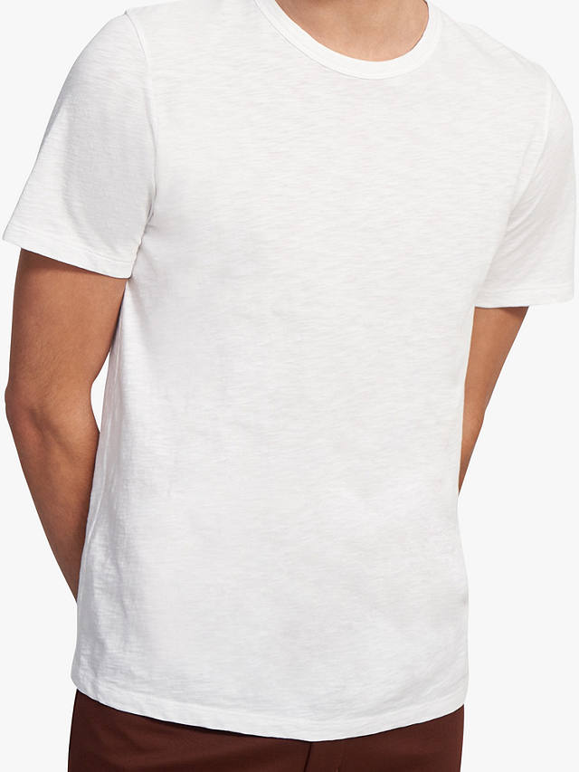 Theory Essential Cosmos Slub Cotton T-Shirt, White - 100