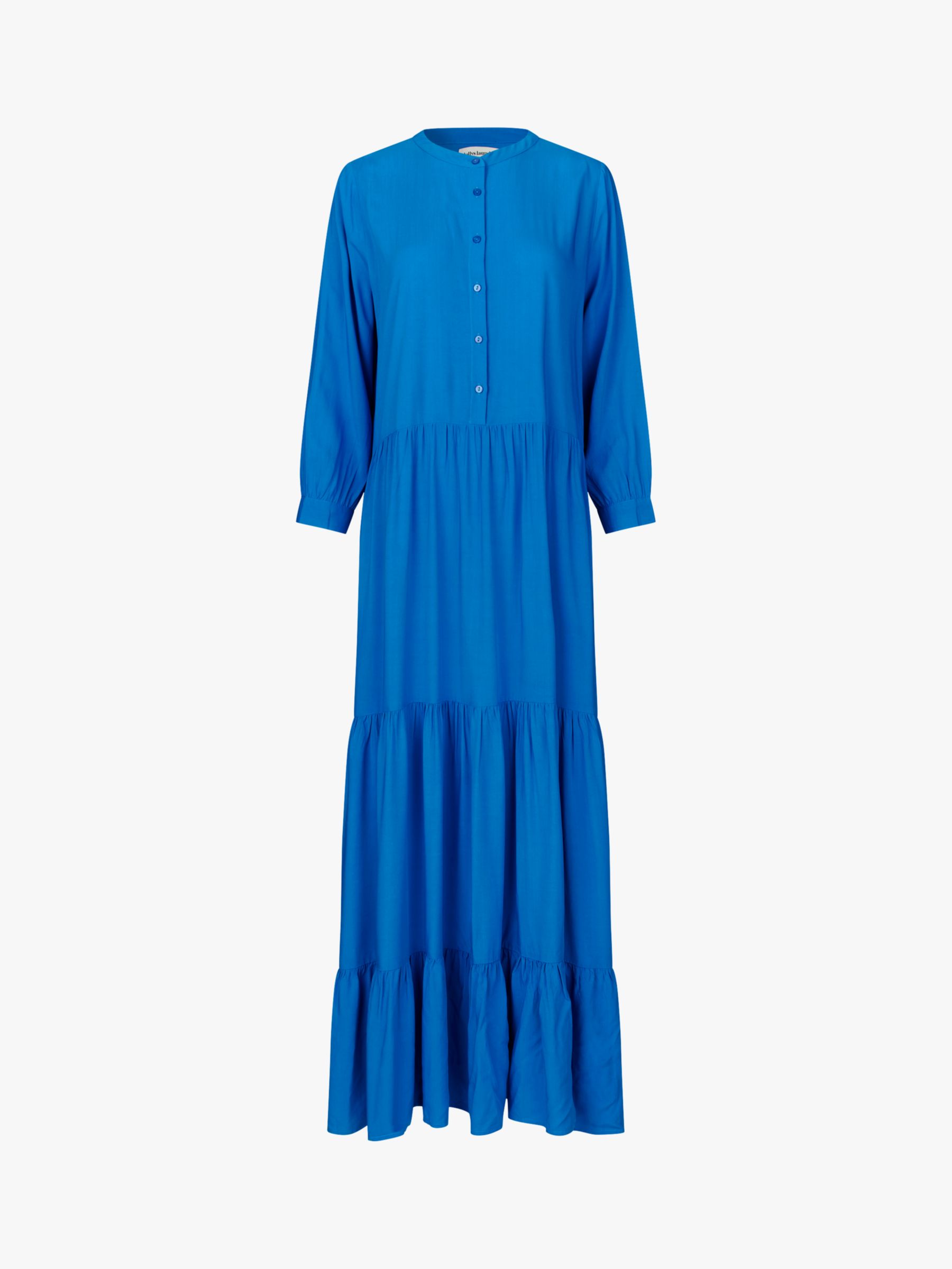 Buy Lollys Laundry Nee Tiered Maxi Dress, Cobalt Online at johnlewis.com