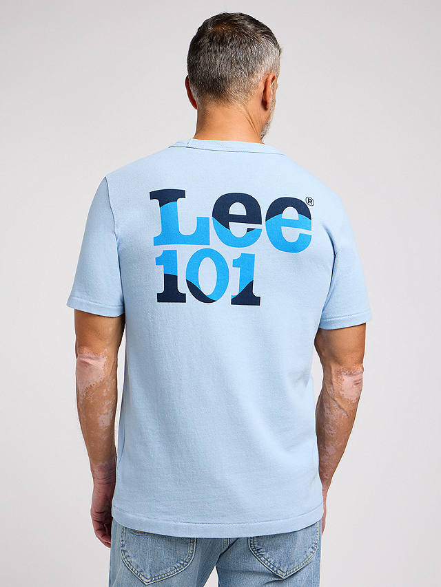 Lee 101 Cotton T-Shirt, Light Blue