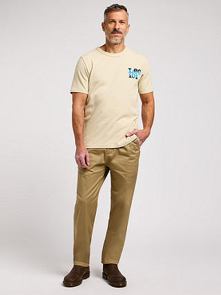 Lee 101 Cotton T-Shirt, Greige