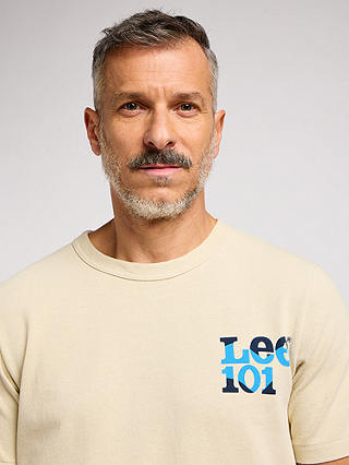 Lee 101 Cotton T-Shirt, Greige