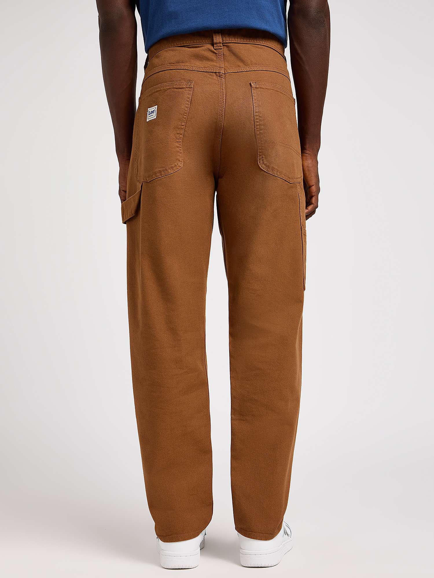 Buy Lee Carpenter Relaxed Fit Trousers, Brown Online at johnlewis.com