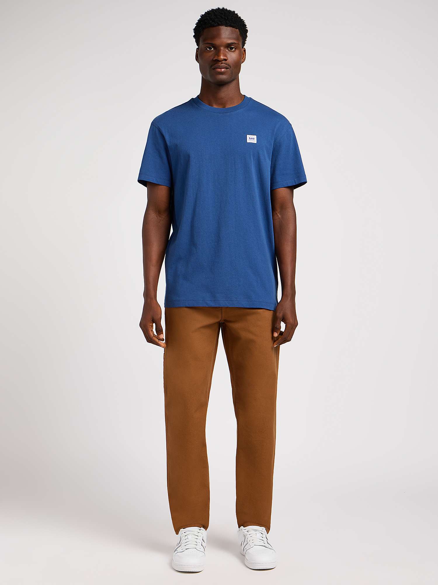 Buy Lee Carpenter Relaxed Fit Trousers, Brown Online at johnlewis.com