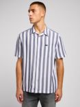 Lee Resort Stripe Short Sleeve Shirt, Blue/Multi