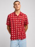 Lee Classic Resort Shirt,  Red/White