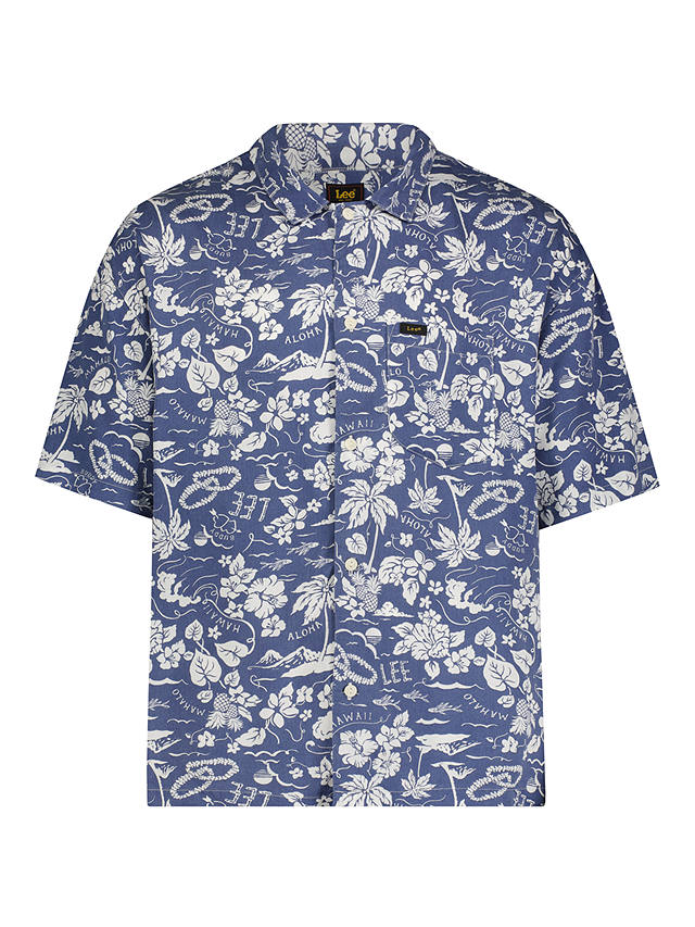Lee Loose Fit Resort Style Shirt, Blue/White