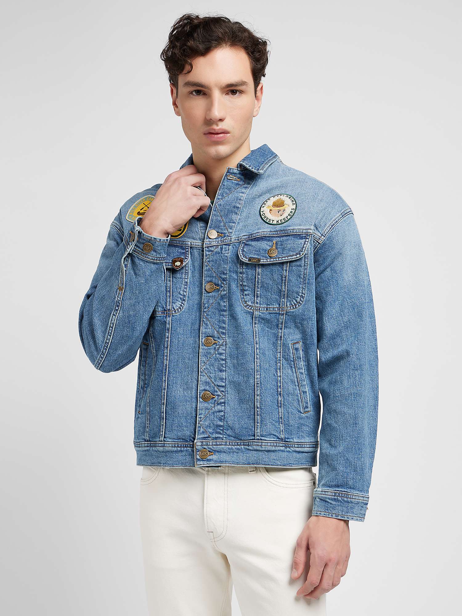 Buy Lee Relaxed Rider Jacket, Blue Online at johnlewis.com