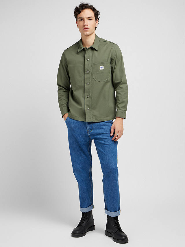 Lee Worker Relaxed Overshirt, Olive