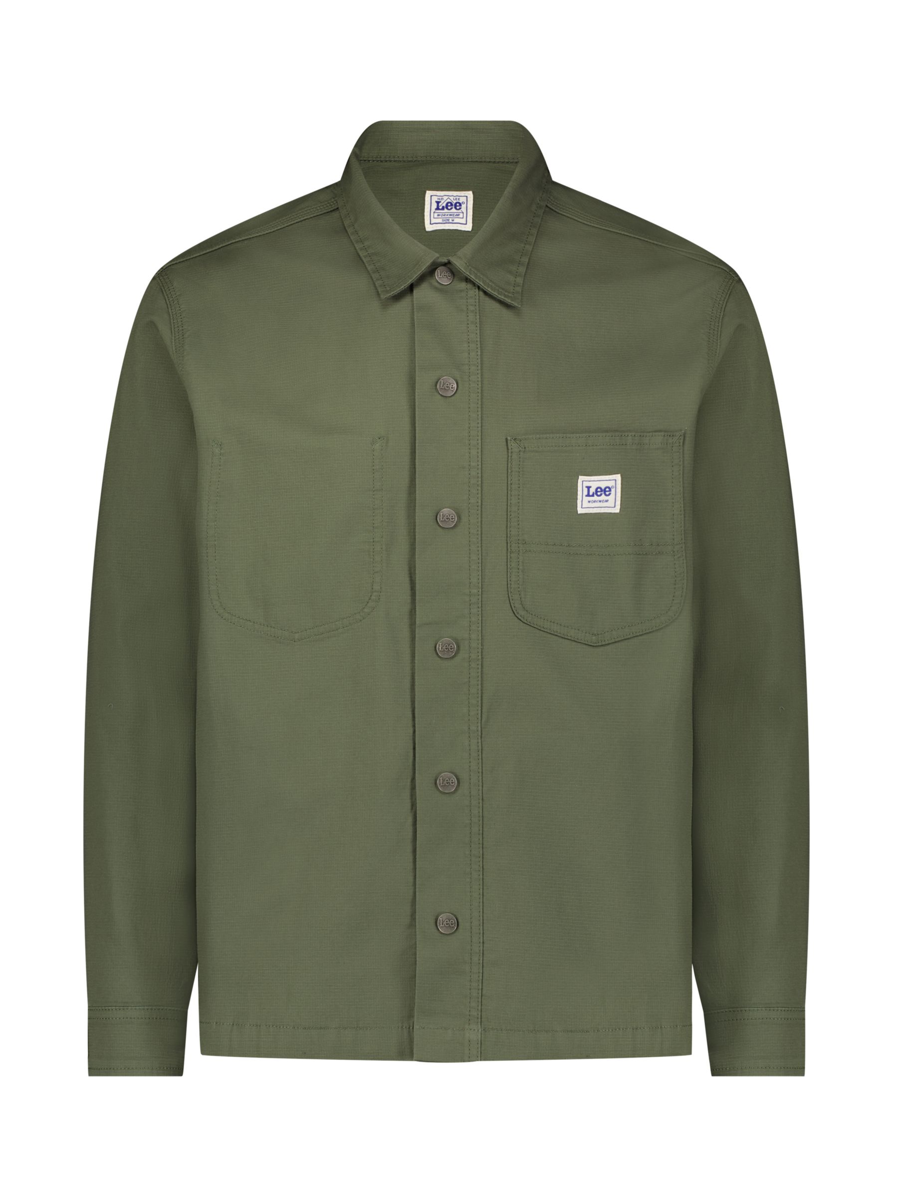 Lee Worker Relaxed Overshirt, Olive, XL