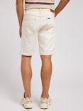 Lee 5 Pocket Contrast Stitch Denim Shorts, Clean White