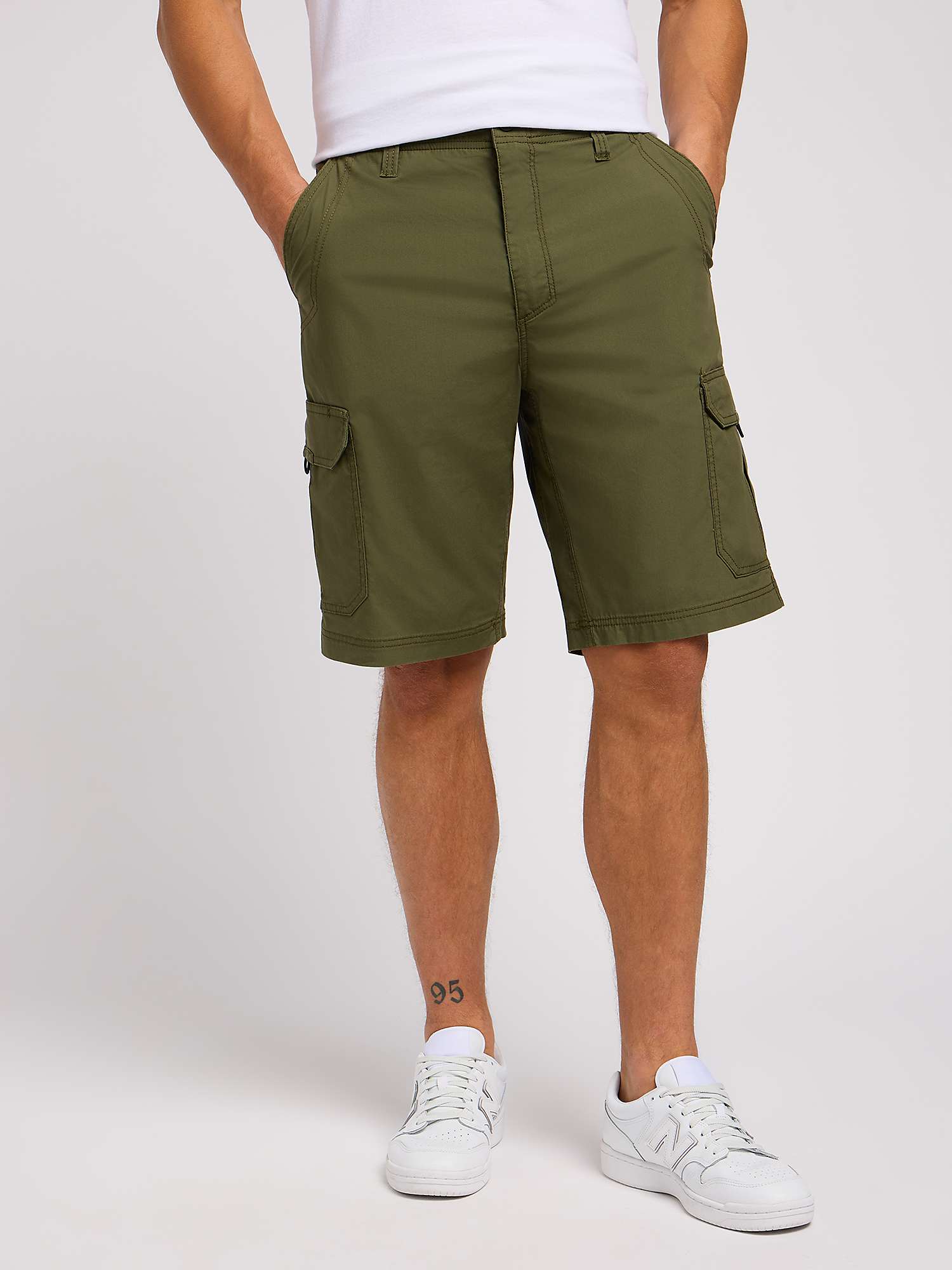 Buy Lee Ross Road Cargo Shorts, Green Online at johnlewis.com