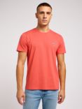 Lee Regular Fit Cotton Logo T-Shirt, Poppy