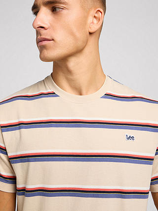 Lee Relaxed Double Stripe T-Shirt, Multi