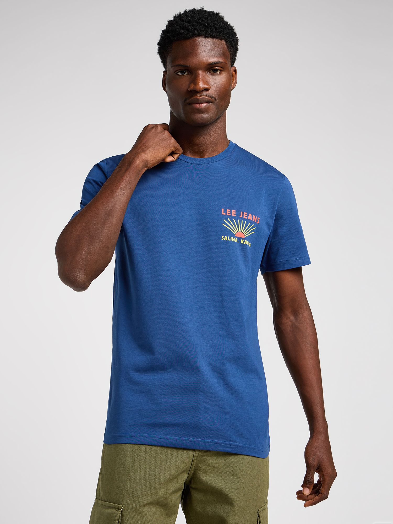 Lee Graphic T-Shirt, Blue, L
