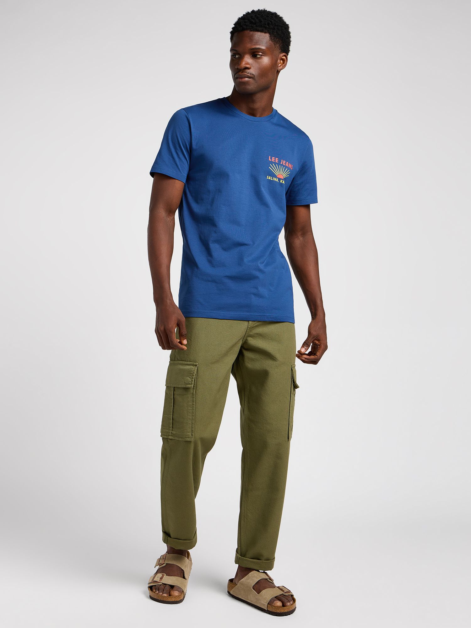 Lee Graphic T-Shirt, Blue, L
