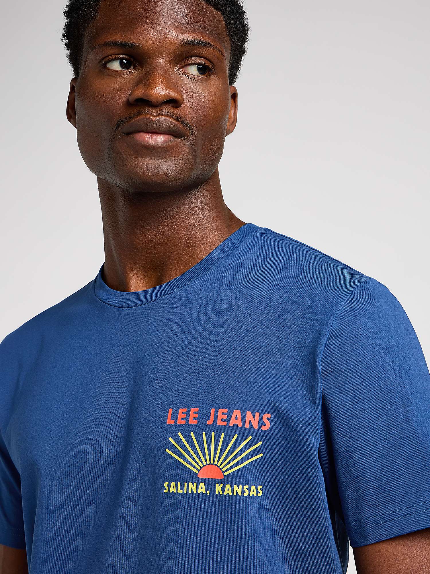 Buy Lee Graphic T-Shirt, Blue Online at johnlewis.com