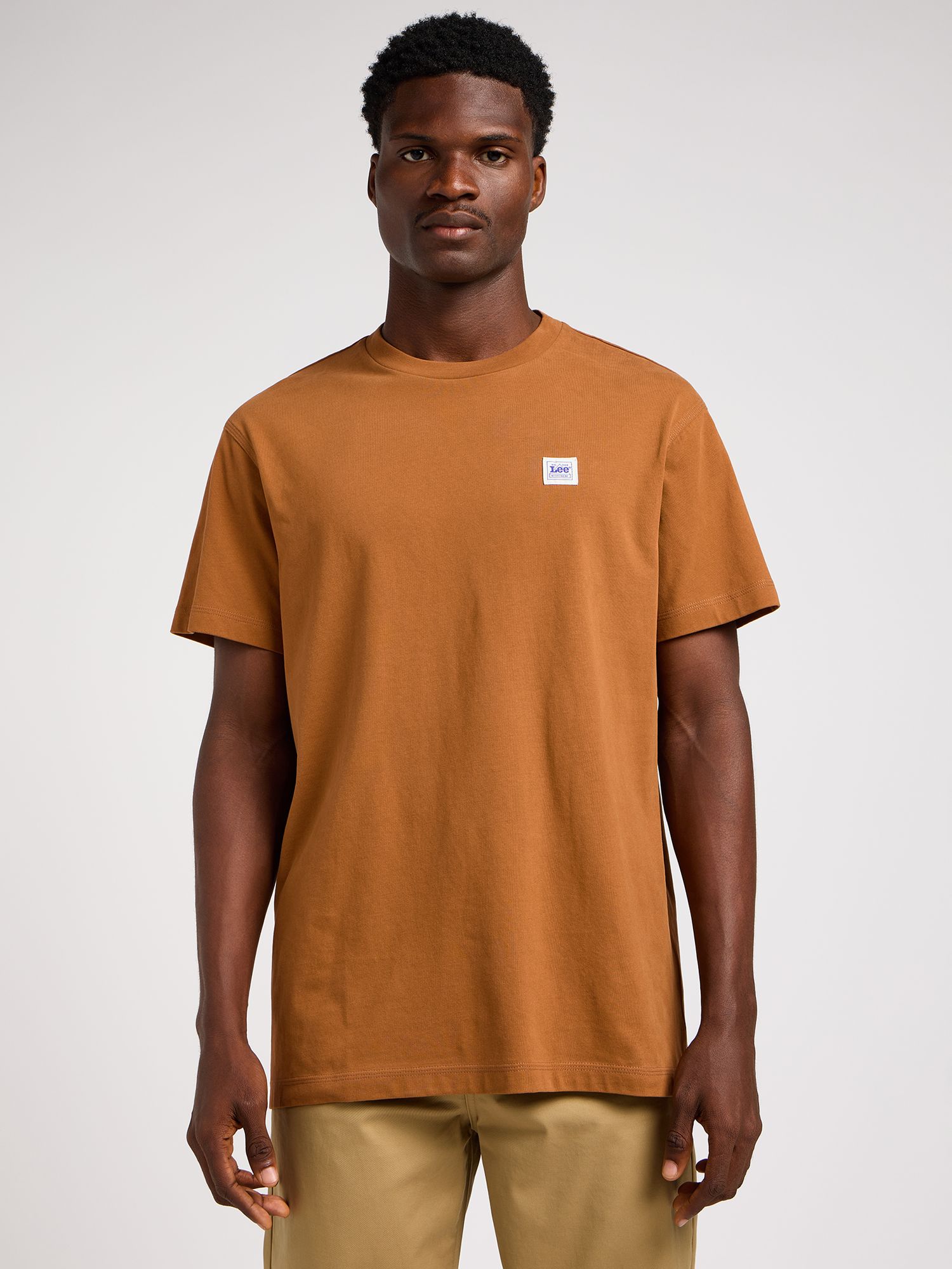 Lee Workwear Heritage Logo Cotton T-Shirt, Acorn, XXL