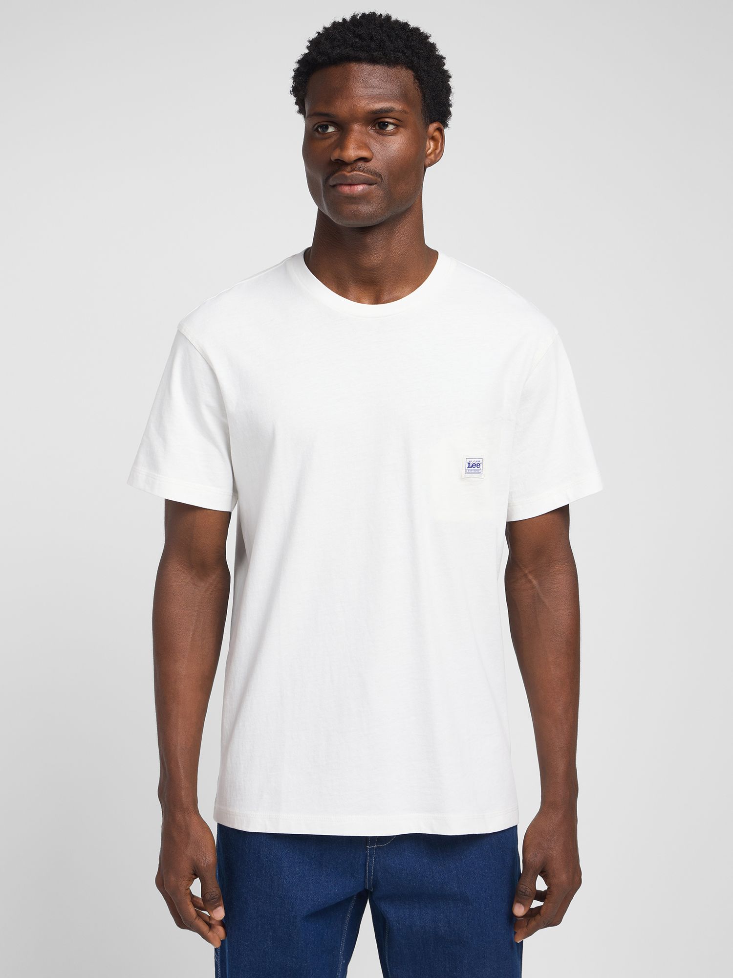 Buy Lee Cotton T-Shirt, Bright White Online at johnlewis.com