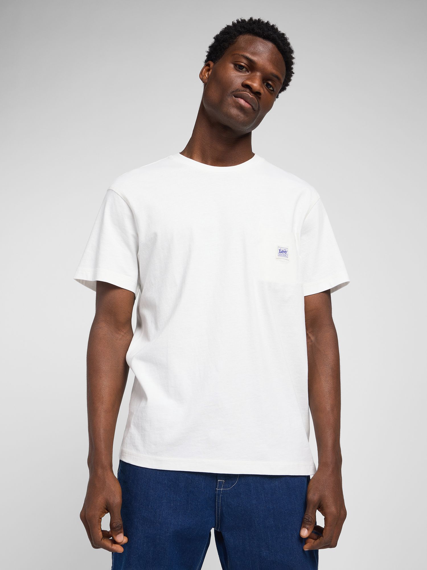Buy Lee Cotton T-Shirt, Bright White Online at johnlewis.com