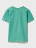 Crew Clothing Kids' Cotton Graphic T-Shirt, Multi/Green