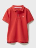 Crew Clothing Kids' Classic Pique Polo Shirt, Mid Red