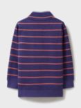 Crew Clothing Kids' Classic Stripe Half Zip Sweatshirt, Multi