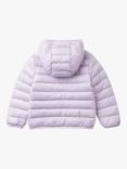 Benetton Kids' Hooded Puffer Jacket, Mauve