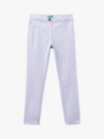 Benetton Kids' Stretch Skinny Trousers, Mauve