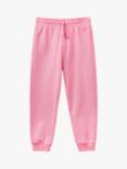 Benetton Kids' Cotton Fleece Joggers, Pink