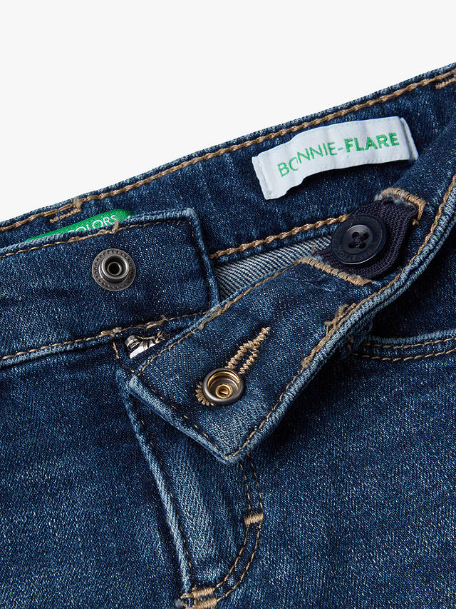 Benetton Kids' Stretch 5 Pocket Jeans, Denim Blue