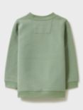 Crew Clothing Kids' Welford Embroidered Heritage Sweatshirt, Green