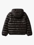Benetton Kids' Hooded Puffer Jacket, Black