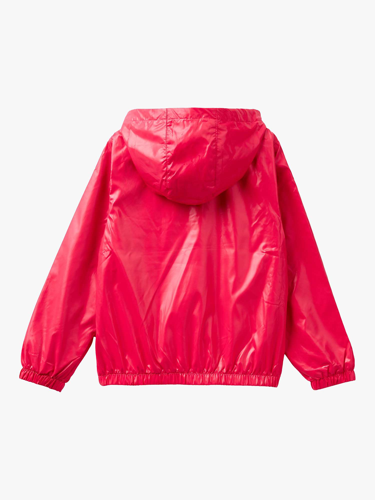 Buy Benetton Kids' Hooded Rain Jacket, Magenta Red Online at johnlewis.com