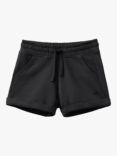 Benetton Kids' Organic Cotton Sweat Shorts, Black