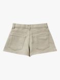 Benetton Kids' Stretch Button Front Shorts, Military Green