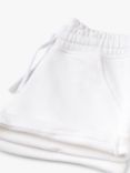 Benetton Kids' Organic Cotton Sweat Shorts, Optical White