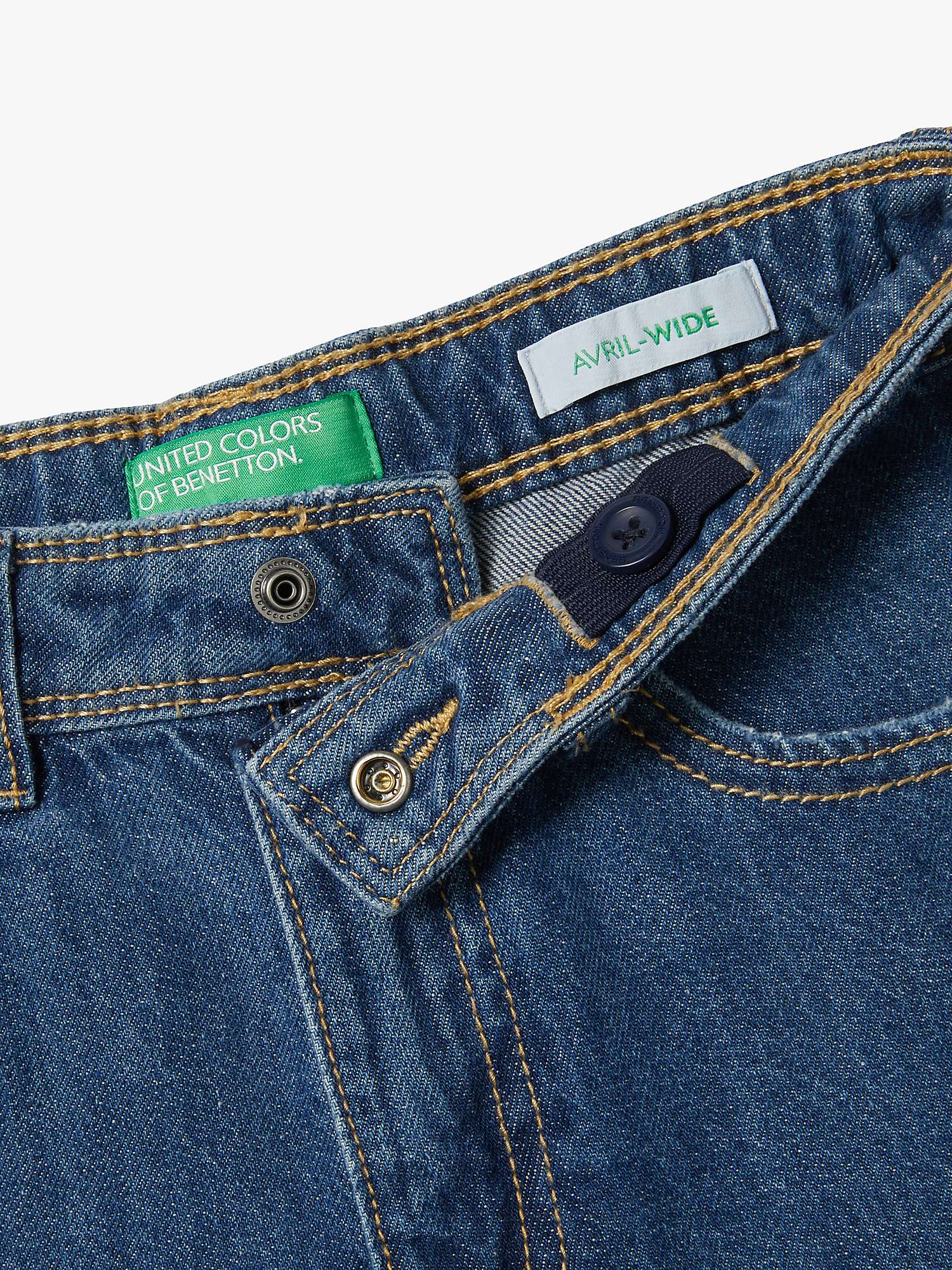 Buy Benetton Kids' Cargo Jeans, Blue Online at johnlewis.com
