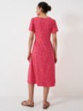 Crew Clothing Jenna Jersey Midi Dress, Bright Pink, Bright Pink