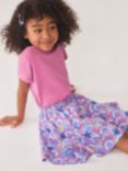 Crew Clothing Kids' Cotton Jersey Printed Skirt, Multi