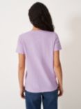 Crew Clothing Perfect V-Neck Slub T-Shirt, Light Purple