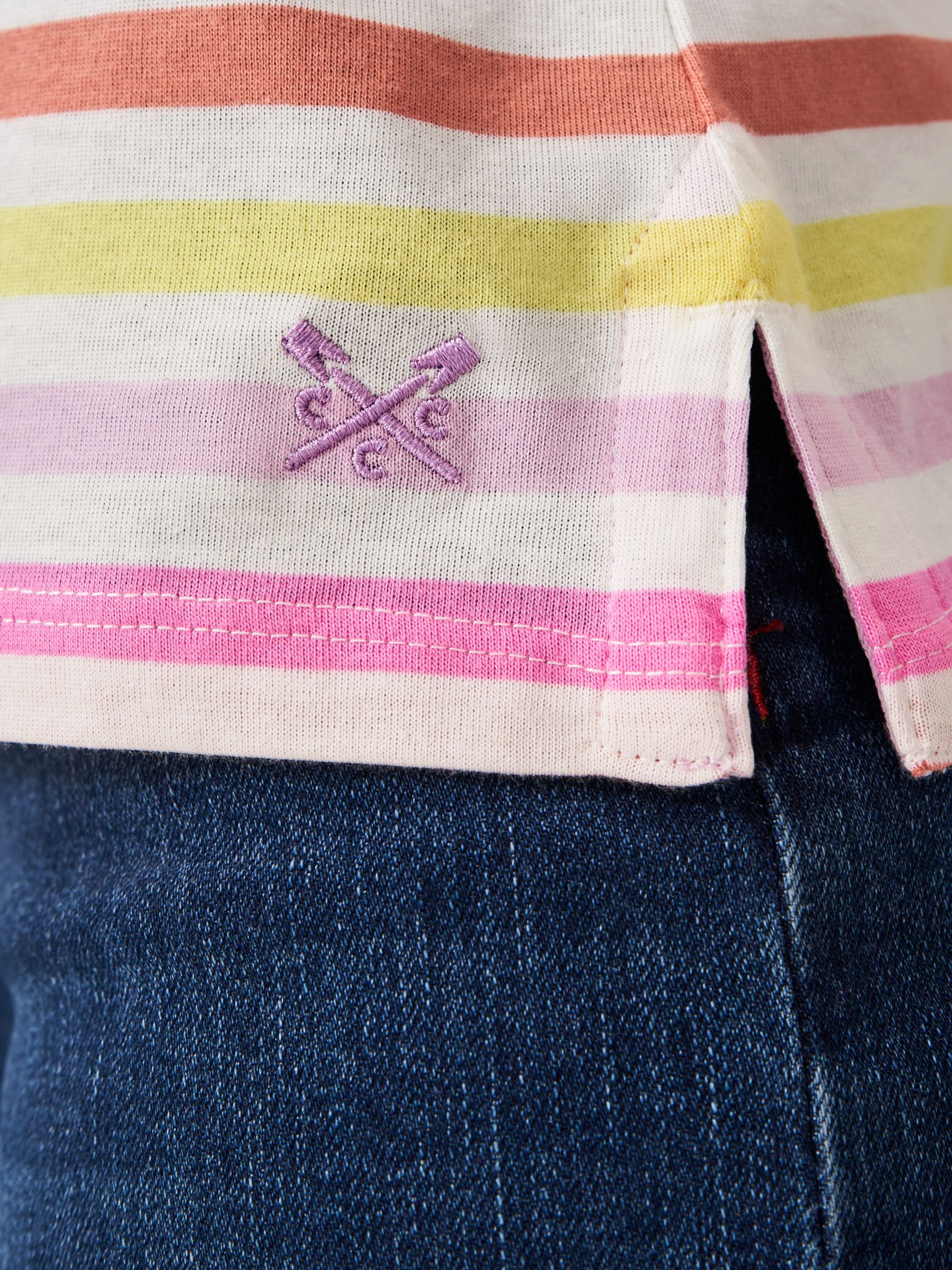 Buy Crew Clothing Breton Stripe Jersey T-Shirt, Multi Online at johnlewis.com