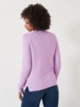 Crew Clothing Cotton Textured Stitch Crew Neck Jumper, Lilac, Lilac