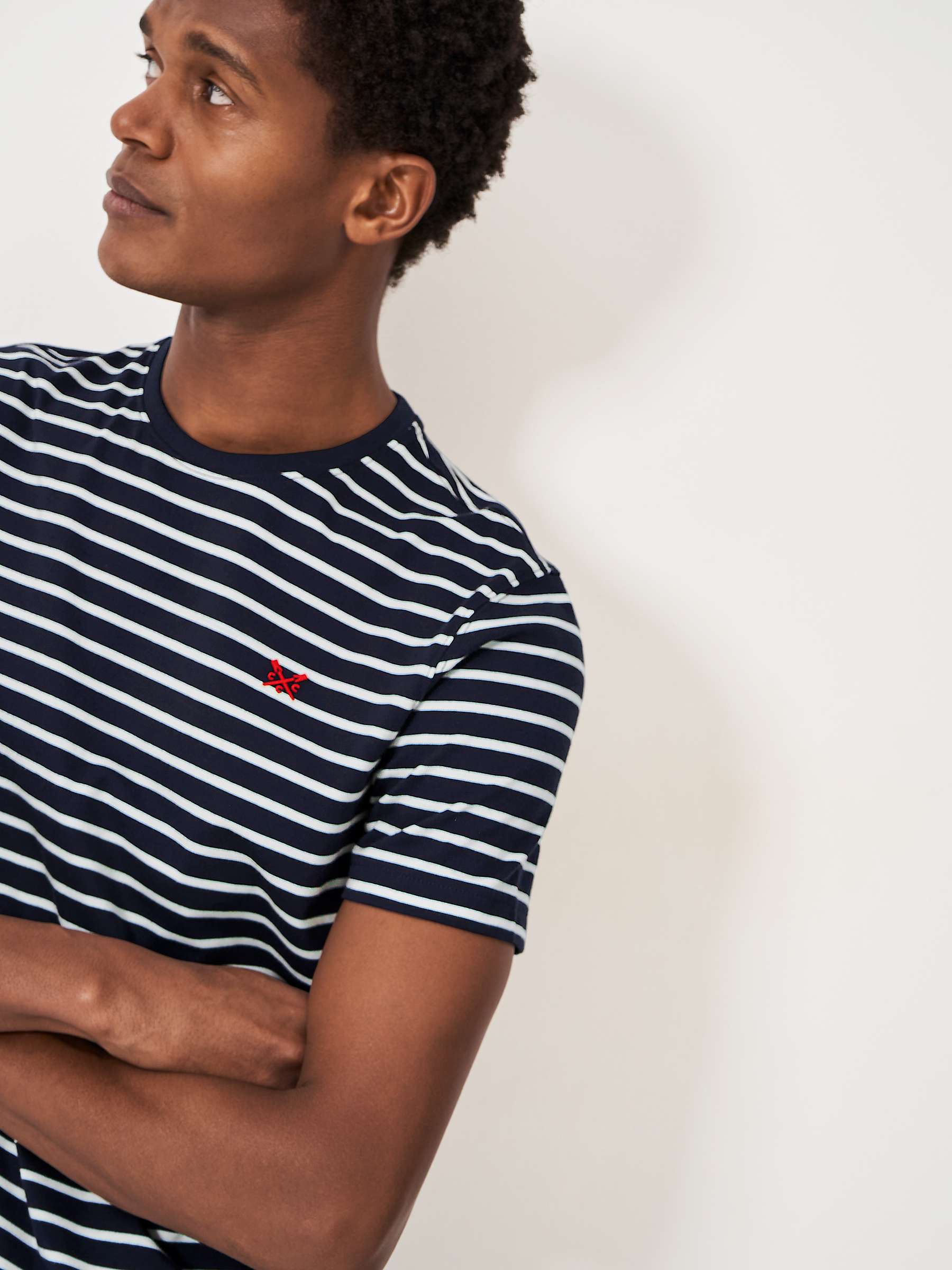 Buy Crew Clothing Breton Stripe Cotton T-Shirt Online at johnlewis.com