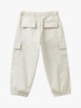 Benetton Kids' Stretch Cargo Trousers, Beige