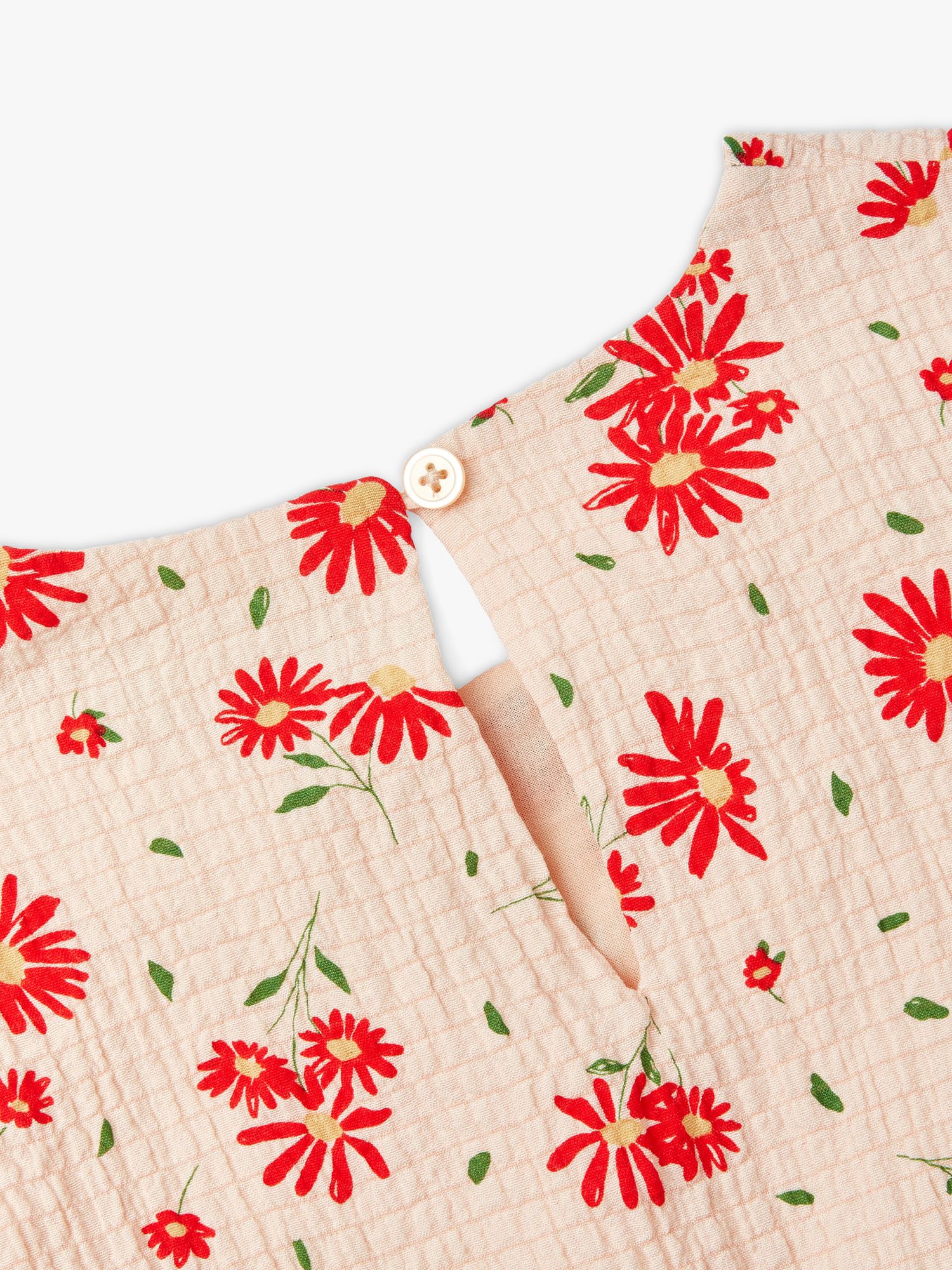 Buy Benetton Kids' Floral Print A-Line Dress, Multi Online at johnlewis.com