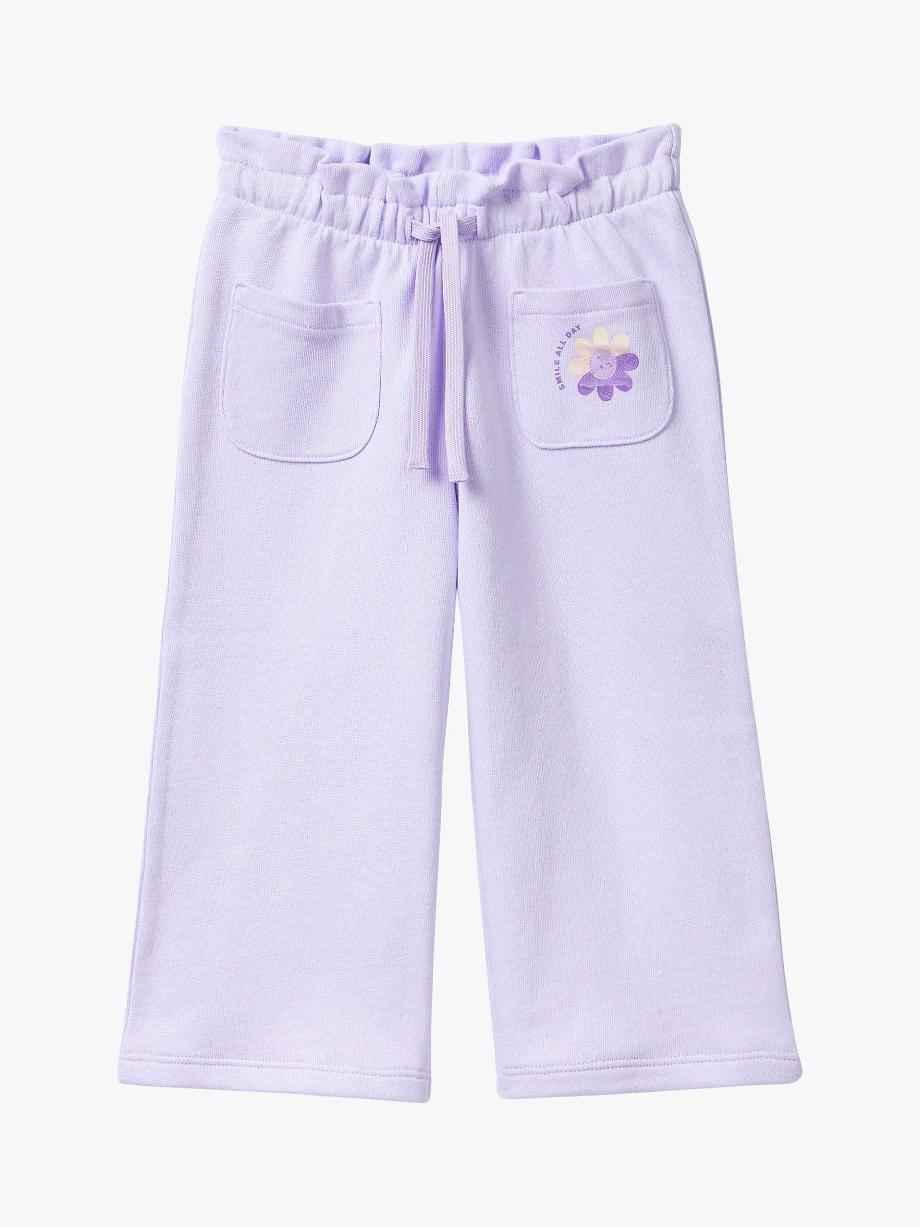 Buy Benetton Kids' Floral Pocket Fleece Joggers Online at johnlewis.com